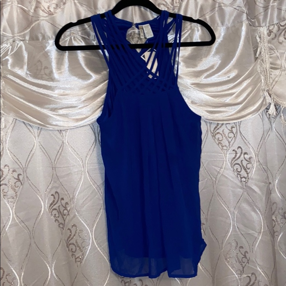 🌸NWT JAPNA loose fitting caged cami tank top